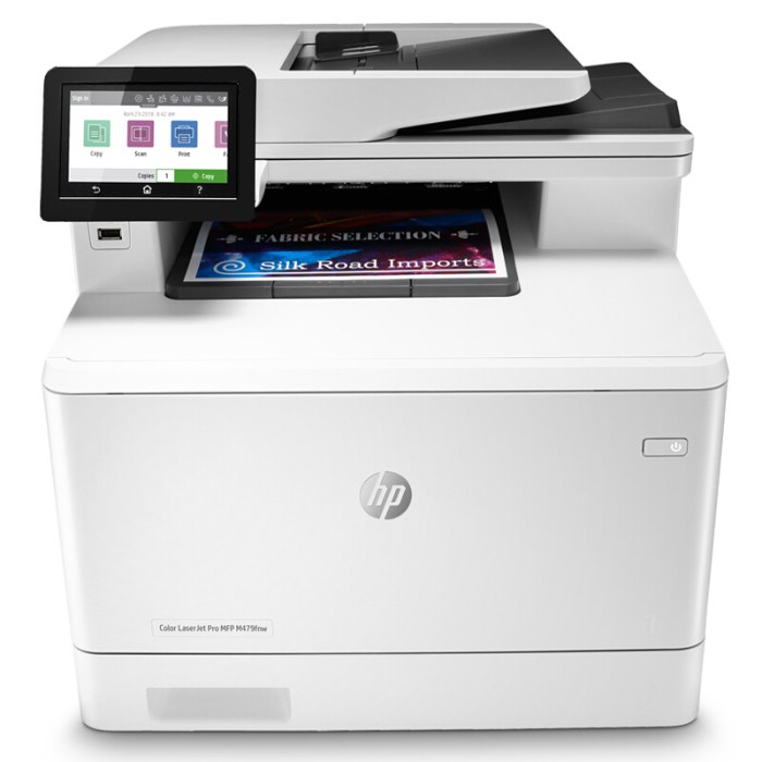 惠普（HP）Color LaserJet Pro MFP M479dw A4幅面 彩色激光多功能一体机(三合一） jcyd-231011161212 